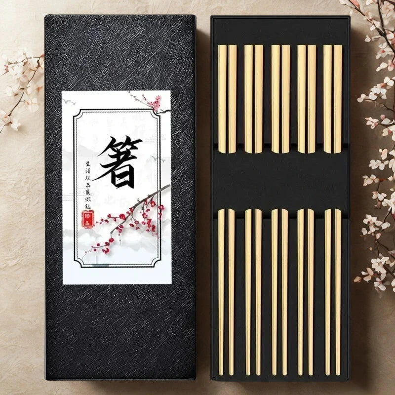 Baguettes chinoises acier - Collection multicolore