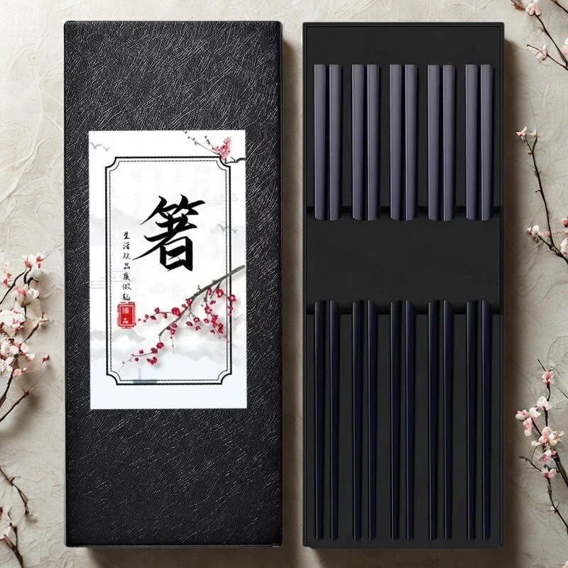Baguettes chinoises acier - Collection multicolore