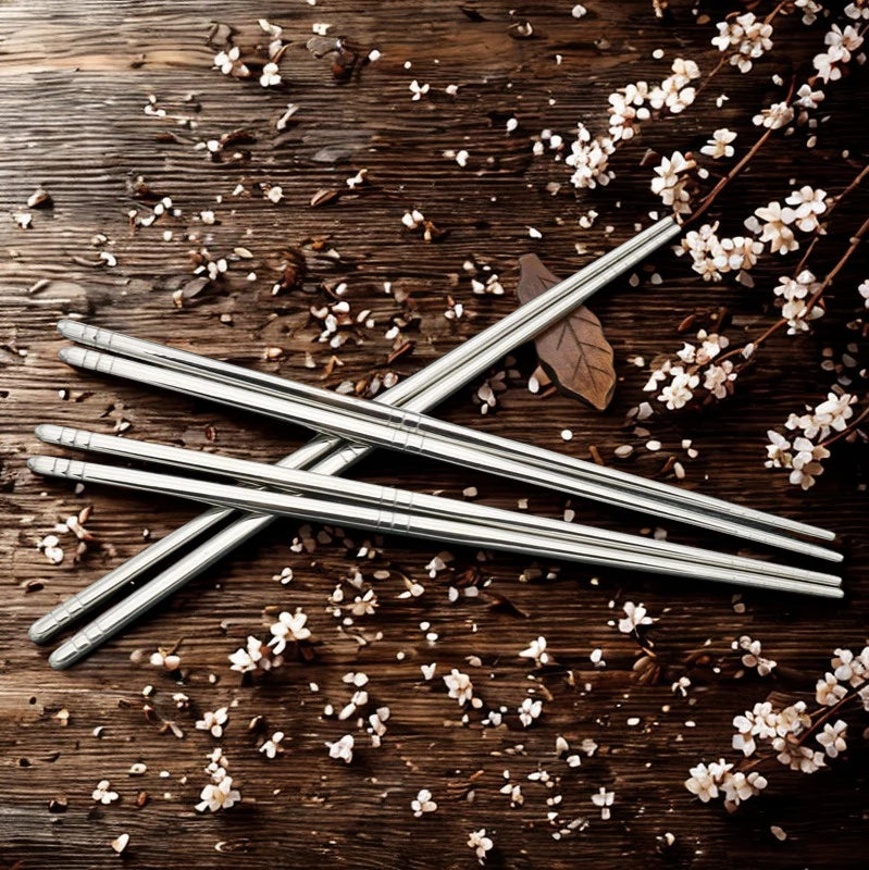 Baguettes Chinoises acier 