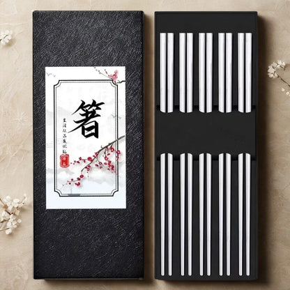 Baguettes chinoises acier - Collection multicolore
